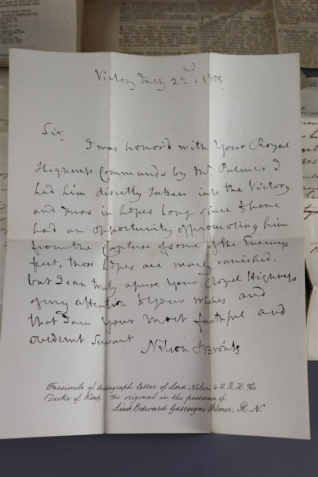 Battle of Trafalgar Interest. The Companion Military Order of the Bath awarded to Captain Edward Rotheram, HMS Royal Sovereign